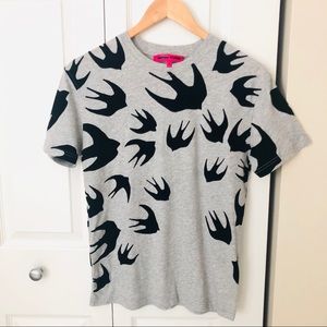 MCQ ALEXANDER MCQUEEN/ Grey Swallows T-Shirt